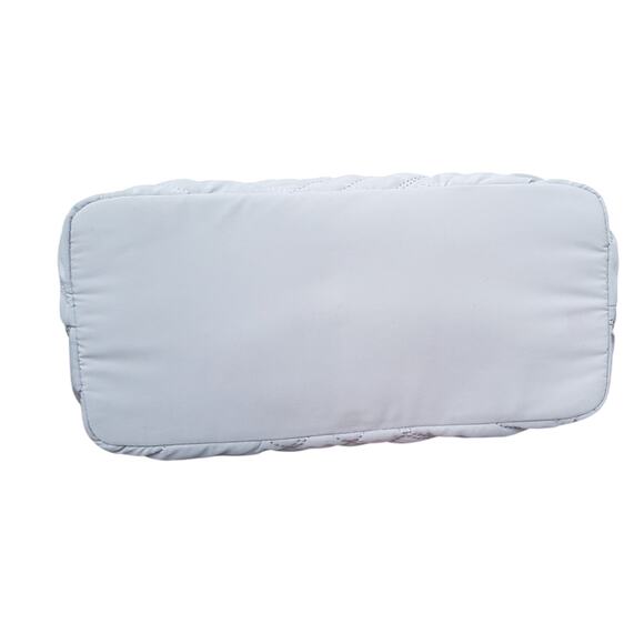 New! Talbots Gray Mist & Pewter Quilted Baguette Shoulder Bag Winter Fashion - Picture 5 of 8